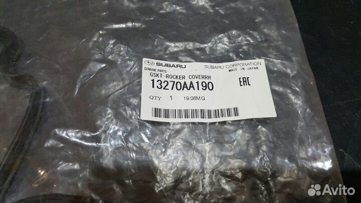 Прокладка клапанной крышки Subaru Impreza Wrx Sti