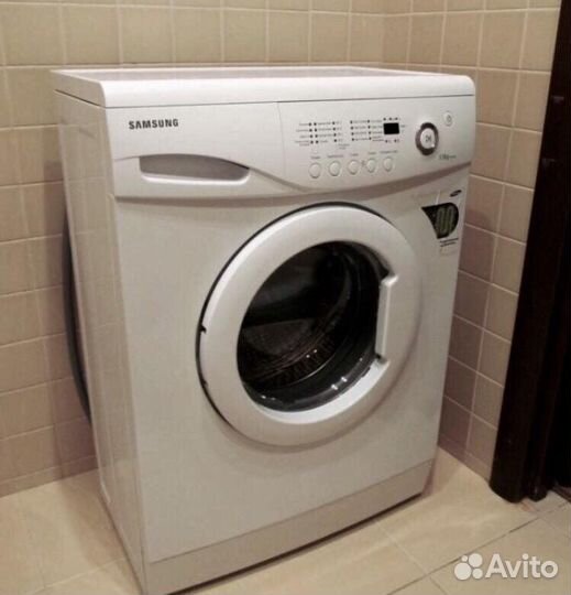 Стиральная машина бу Samsung узкая