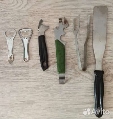 Открывашки,щипцы,лопатка