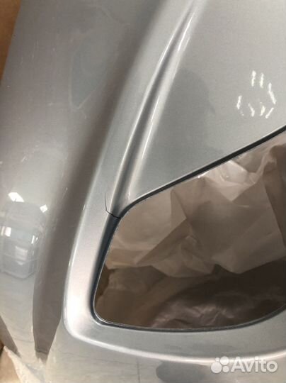 Бампер передний Hyundai Solaris (голубой металлик)