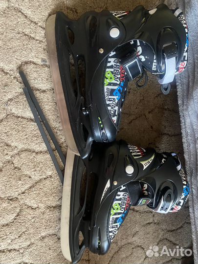 Коньки детские раздвижные