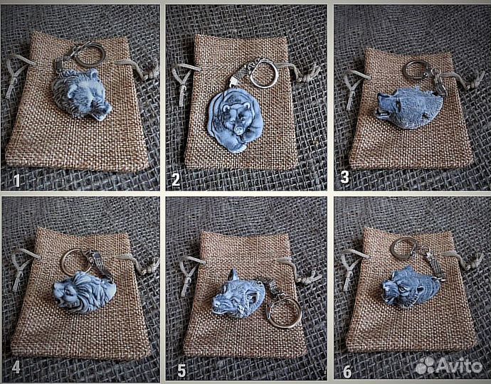 Оберег тотемное животное брелок