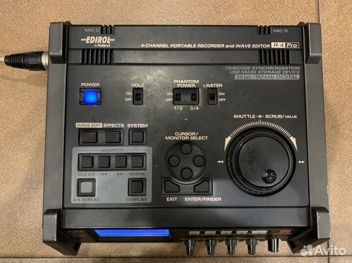 Edirol R-4 Pro Аудио Рекордер с Тайм-Кодом