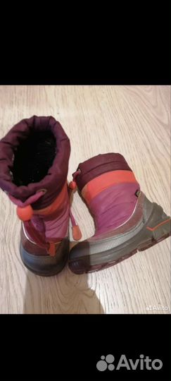 Ботинки демисезонные экко 22 для девочки