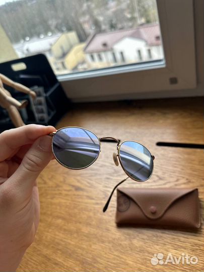 Очки ray ban round metal