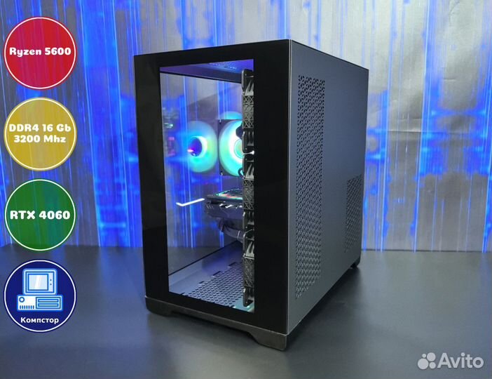 Системный блок AMD5600-RTX4060-16DDR4-PNM18452-A520