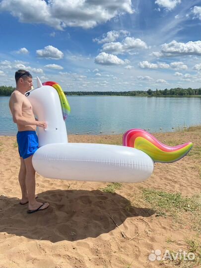 Надувной единорог надувной круг надувной матрас