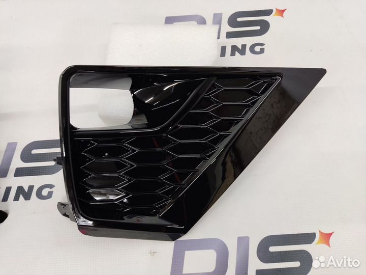 Накладки на туманки Prado 150 стиль Black onyx