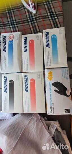 Перчатки нитриловые XS,S,M,L,XL