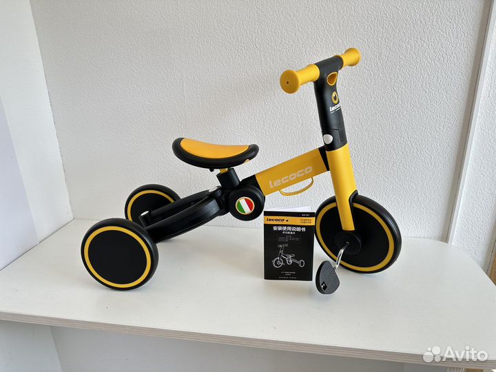 Беговел велосипед 2 в 1 новый Lecoco