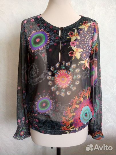 Блуза Desigual тонкий шифон 44-46 размер