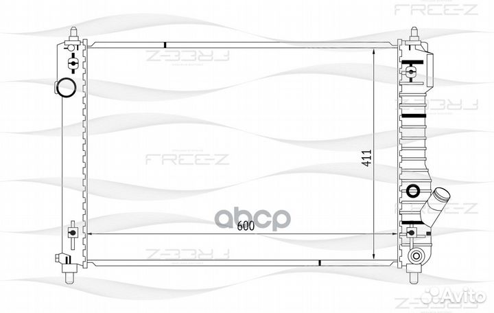 Радиатор chevrolet Aveo 08- RB-1007;RB-1008;LR