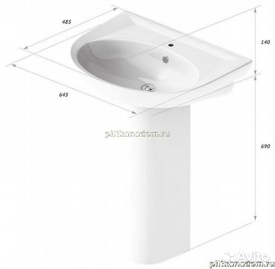 Sanita Classic Luxe Умывальник SL400101 (вкс)