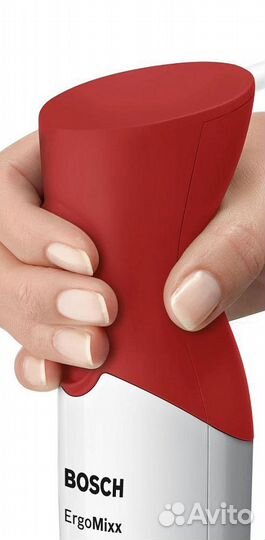 Блендер погружной Bosch MSM64010 белый/красный