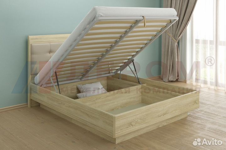 Кровать двухспальная с матрасом 160х200