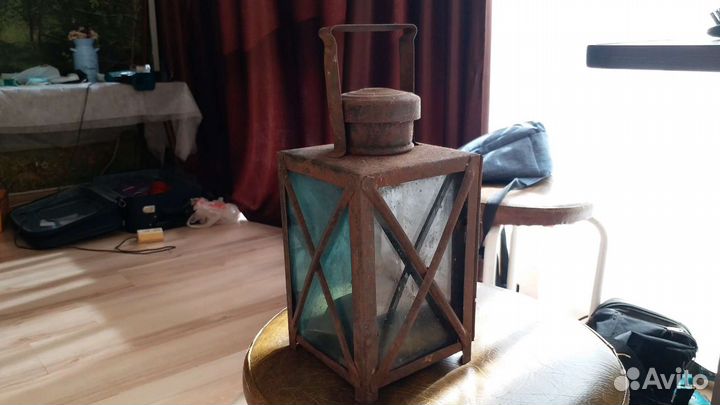Фонарь Железнодорожный бытовой старинный СССР