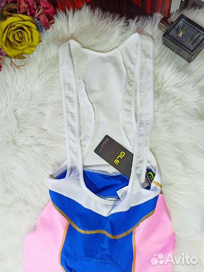 ALE Велосипедные шорты-полукомбинезон Размер: L