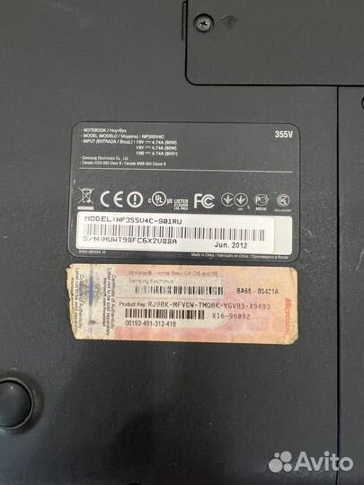 Ноутбук samsung