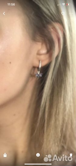 Серебряные сережки