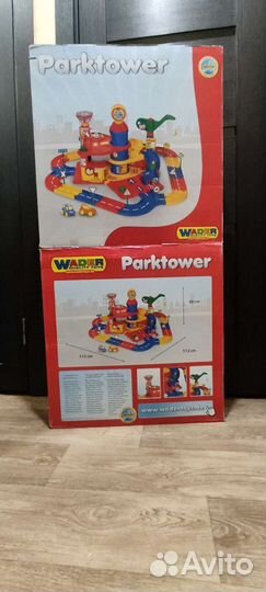 Парковка для машинок 3-уровневая с машинками новая