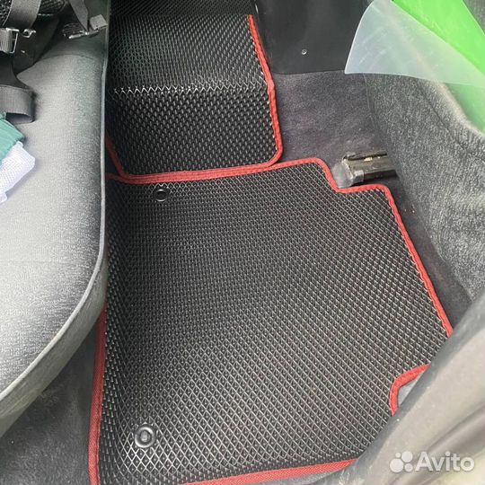 Коврики EVA 3Д на Брэвис серый+черный