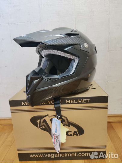 Мотокроссовый шлем Vega Carbon HD210