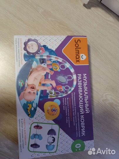 Развивающий коврик с пианино, новый