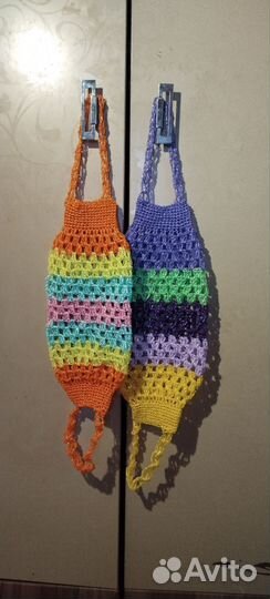 Мочалки вязаные, ручная работа