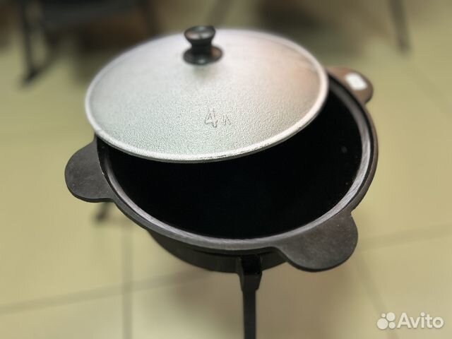 Казанок узбекский 4 л. чугунный