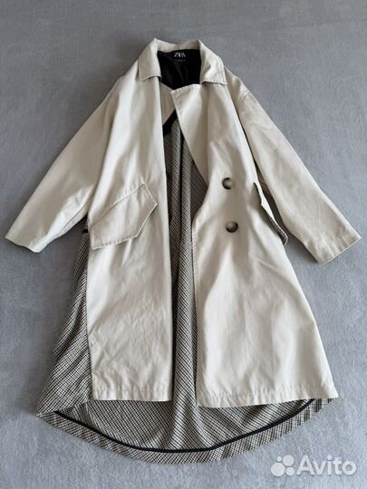 Плащ Zara (M-L) хлопок,шерсть