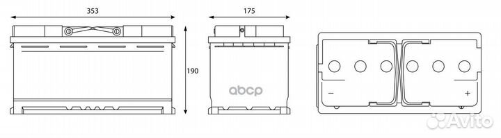 Аккумулятор gladiator Energy 105 Ah, 950 A, 353