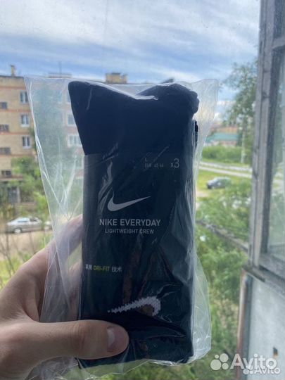 Носки nike everyday высокие черные