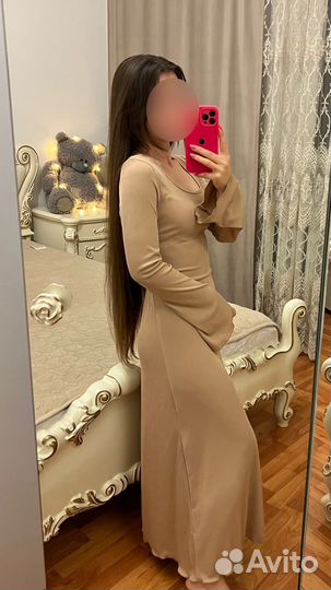 Платье лапша с завязками на спине