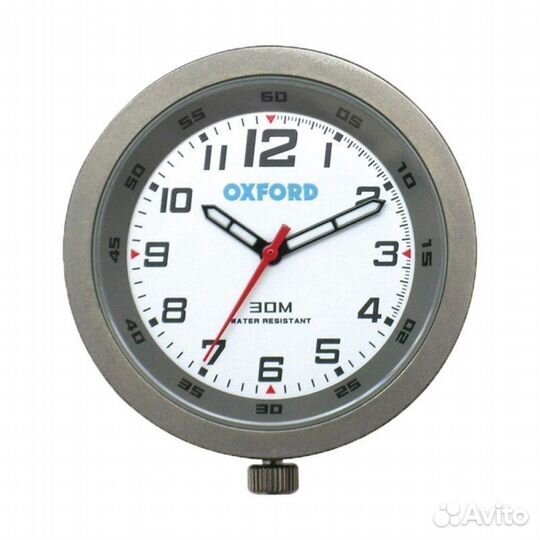 Oxford Часы для мотоцикла аналоговые цвет-титан