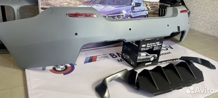 Бампер хадний ф 10 bmw