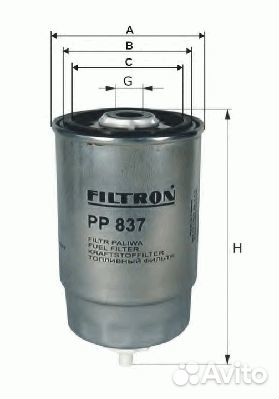 Фильтр топливный filtron pp8571