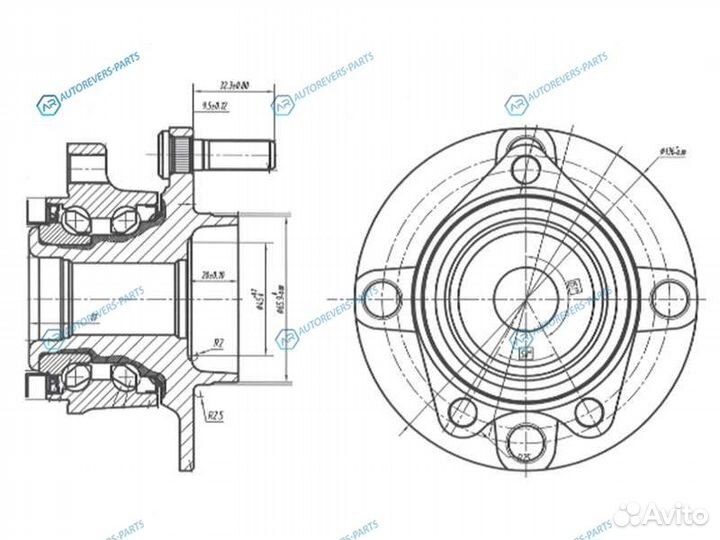 ST-40202-JX00A Ступичный узел перед nissan NV200NV