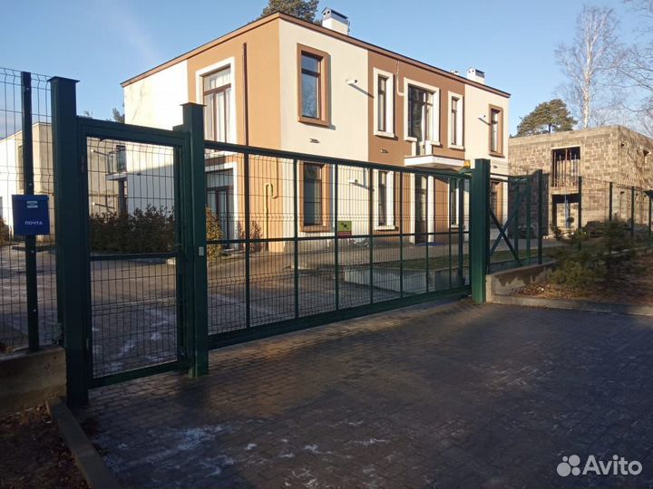 Откатные ворота 3d сетка