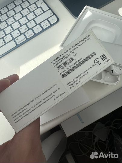 Наушники apple airpods 2 рабочие бу