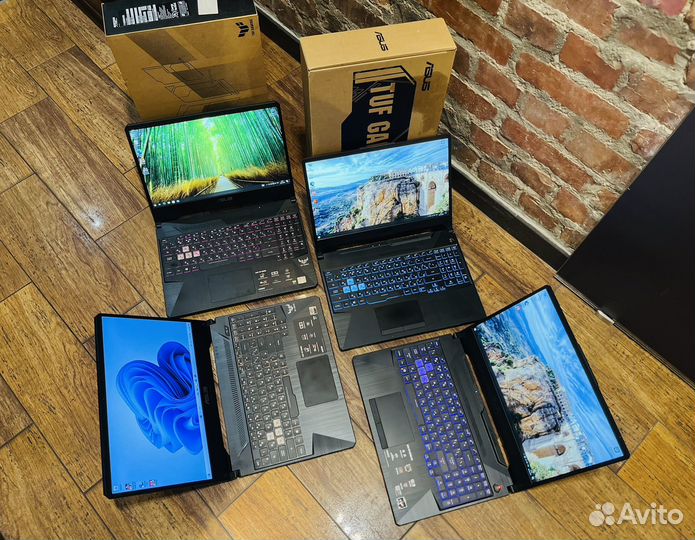 4 игровых ноута 144 гц asus TUF Intel/AMD 16 GB