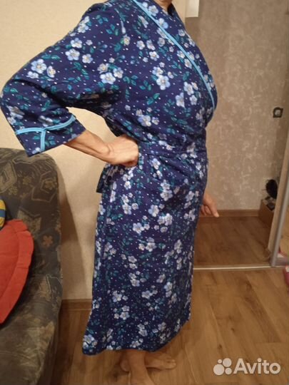 Халат женский фланелевый