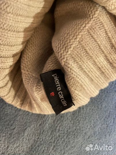 Перчатки и шарф Pierre Cardin бежевый шерсть