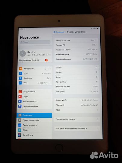 iPad mini 3 16gb