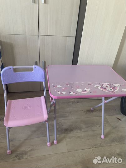 Стол и стул для детей от 3х лет