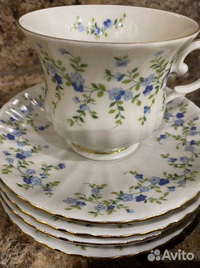 Чайная пара костяной фарфор Бавария