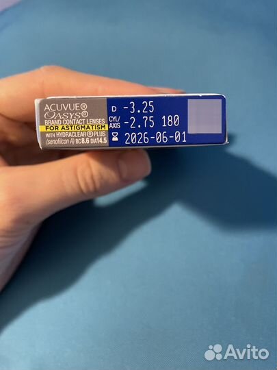 Линзы контактные acuvue oasys астигматизм