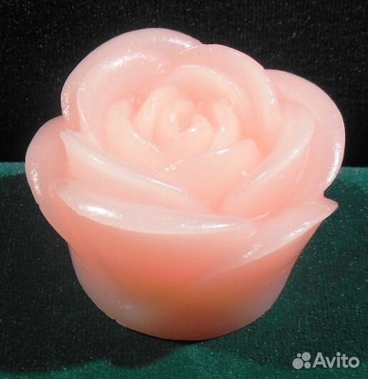 Свеча розовая на батарейках FL090