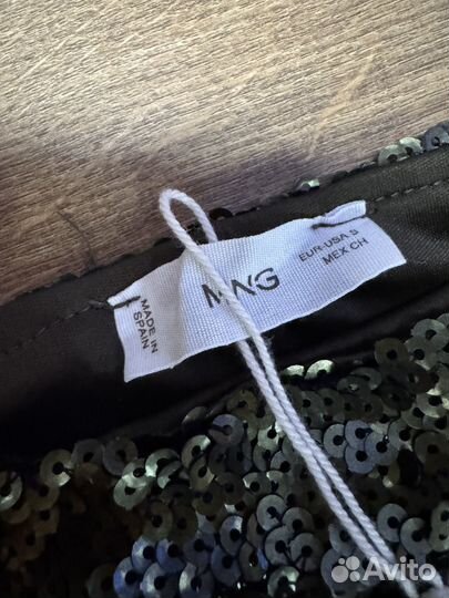 Mango платье с пайетками Xs испания