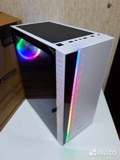 Новый Игровой Корпус Для Пк Ginzzu Белый RGB ATX