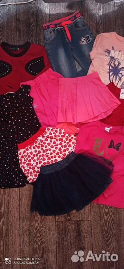 Детские вещи пакетом для девочек 128,134